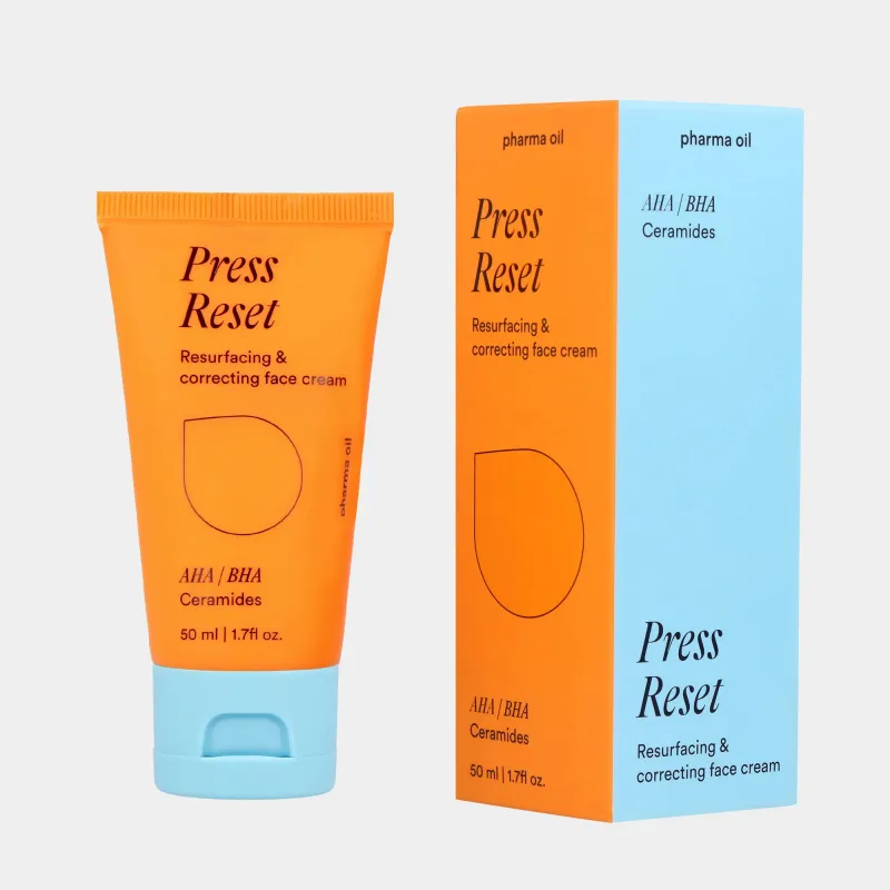 Krem z AHA, BHA i ceramidami  PRESS RESET