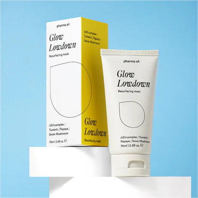 glow lowdown face mask